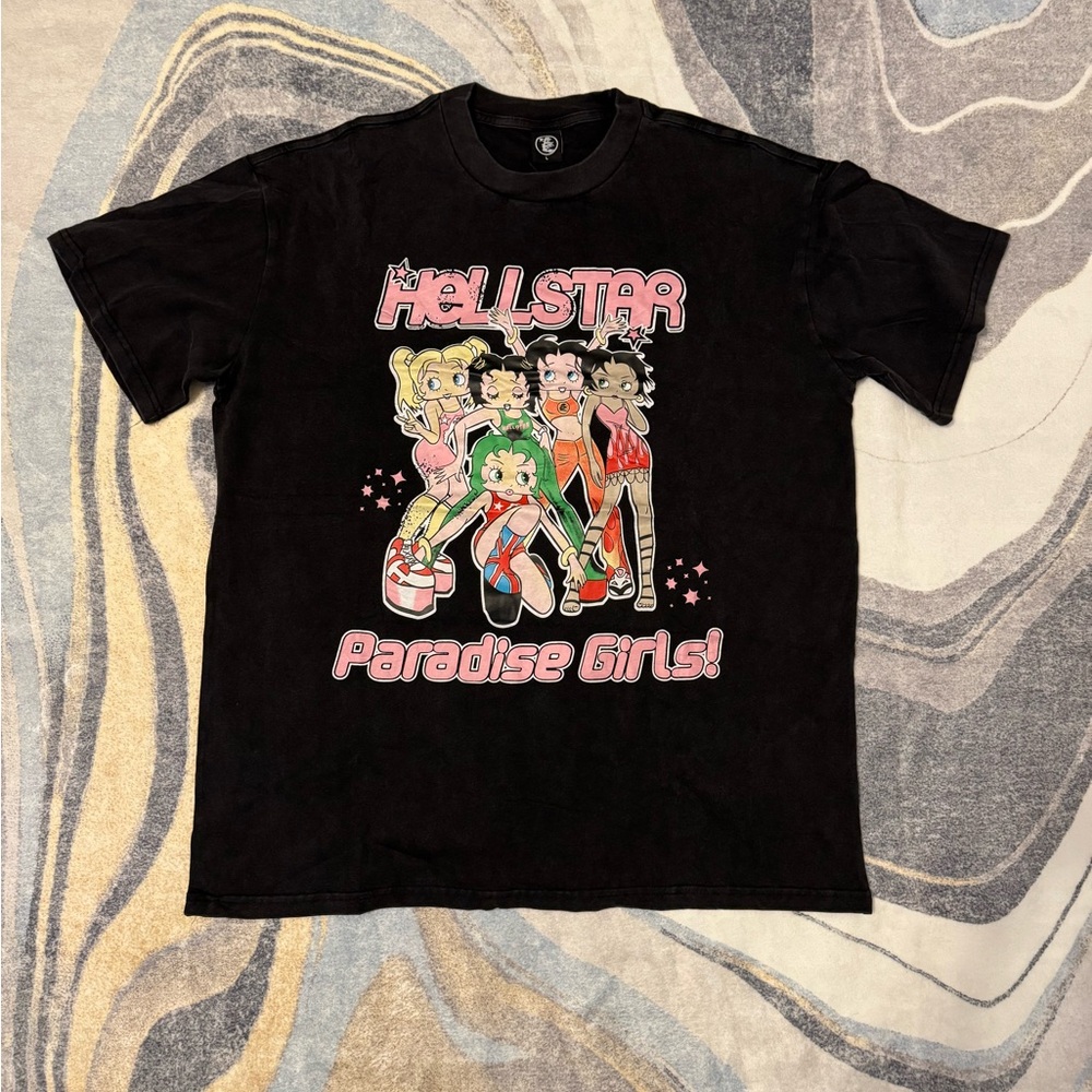 Hellstar Paradise Girls Black T-Shirt Men’s Medium or Large